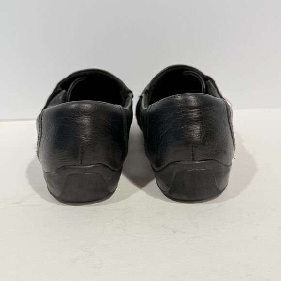 Womens 8.5 M Clarks Artisan Kessa Alcove 26102319 Black Leather Slip On Loafers - Picture 9 of 16